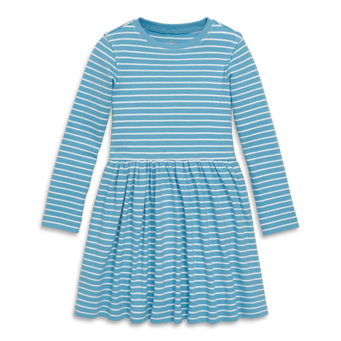 Kids Long Sleeve Rib Perfect Pocket Dress