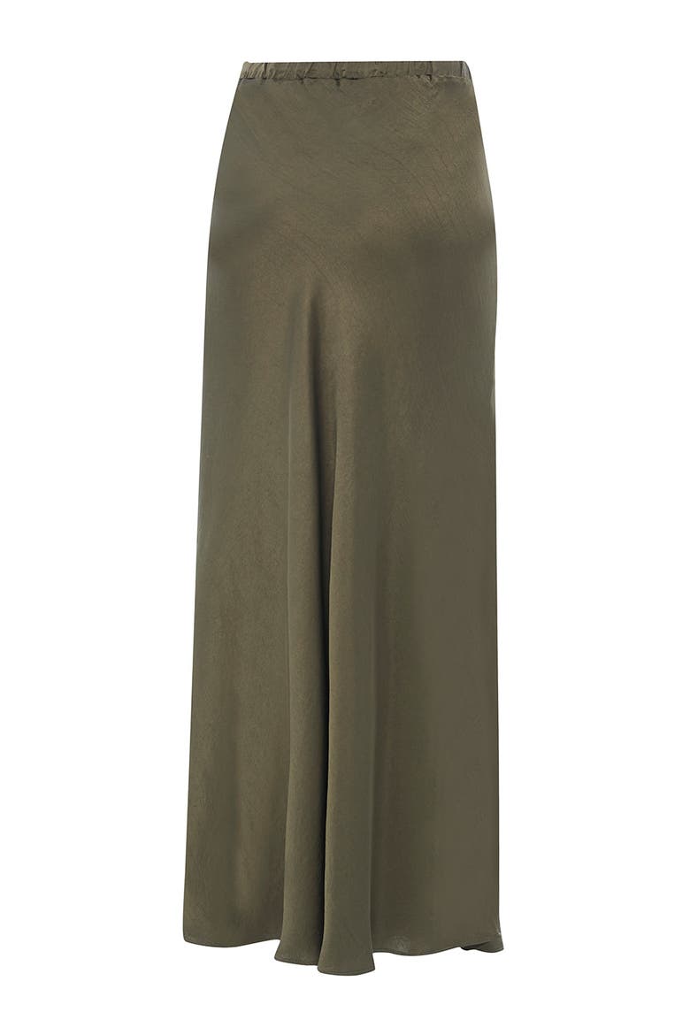 Liv Midi Skirt, Alternate, color, Khaki