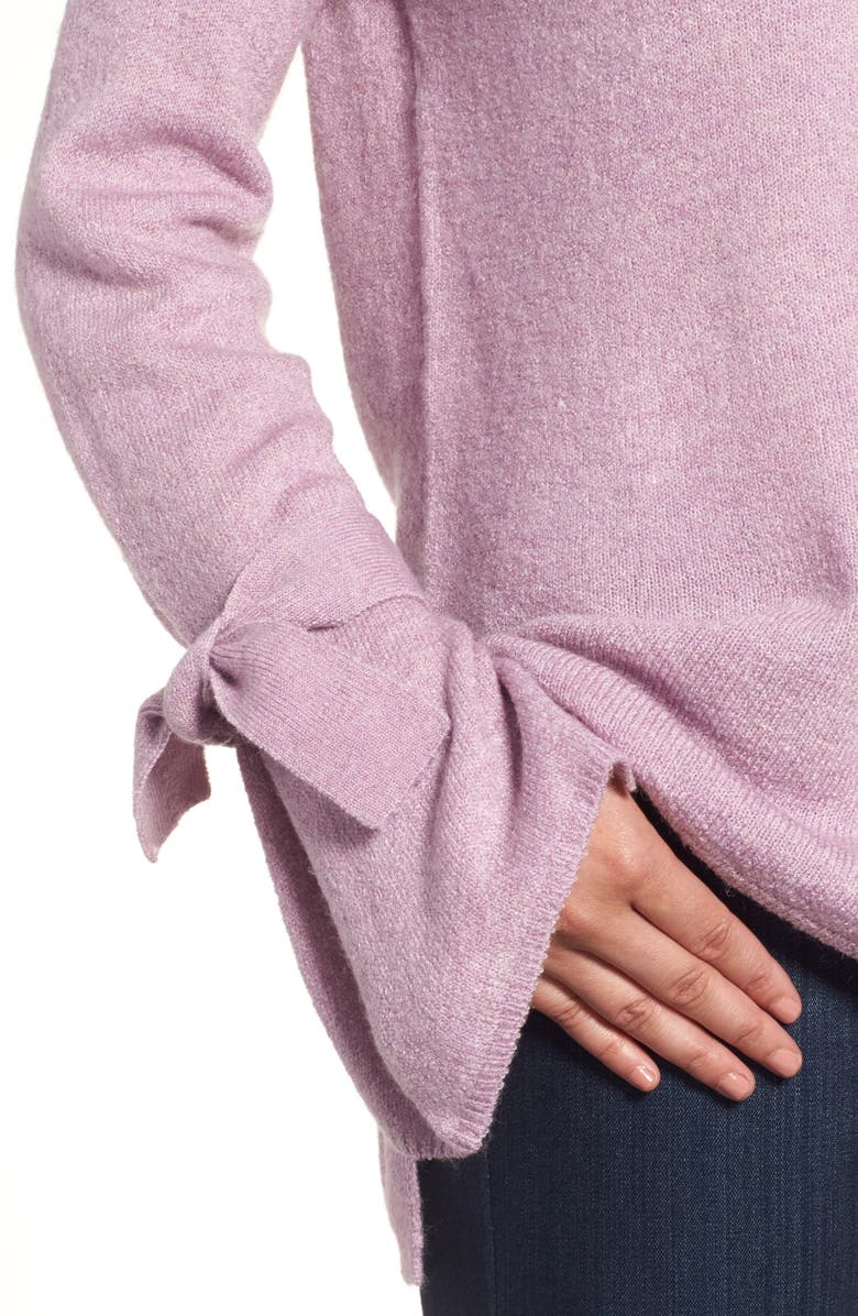 Halogen<sup>®</sup> Tie Bell Sleeve Sweater, Alternate, color,