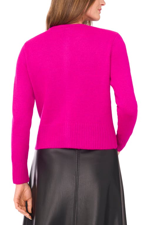 Vince Camuto Button-up Cardigan In Pink