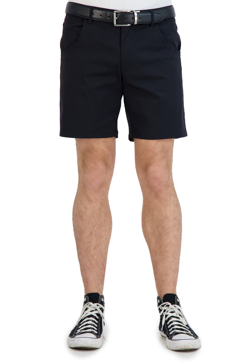 Everyday Stretch Chino Shorts, Main, color, BLACK