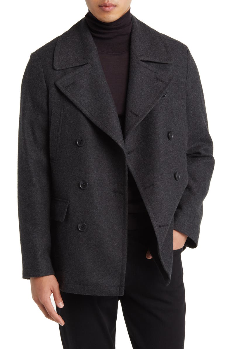 Nordstrom Felted Peacoat, Alternate, color,