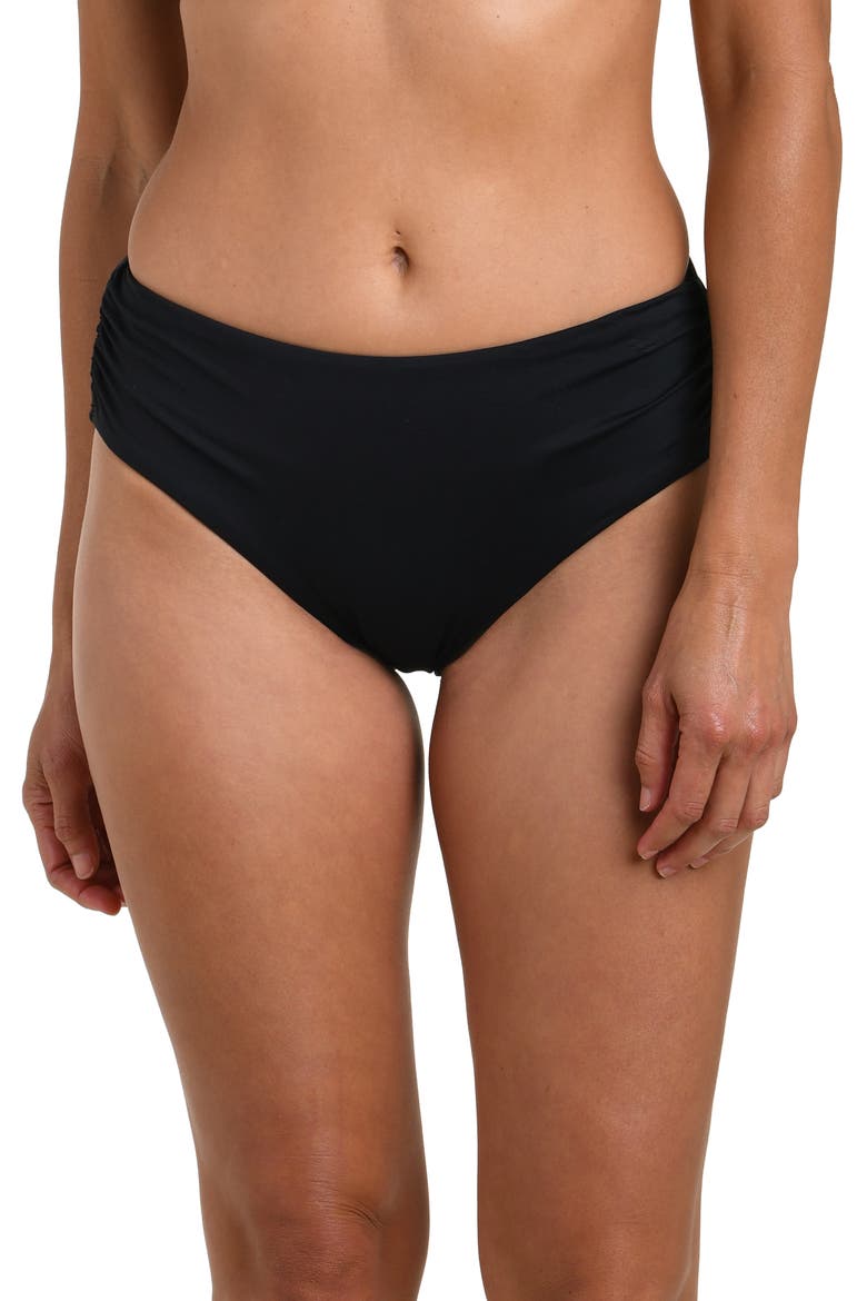Mid Rise Bikini Bottoms, Main, color, BLACK