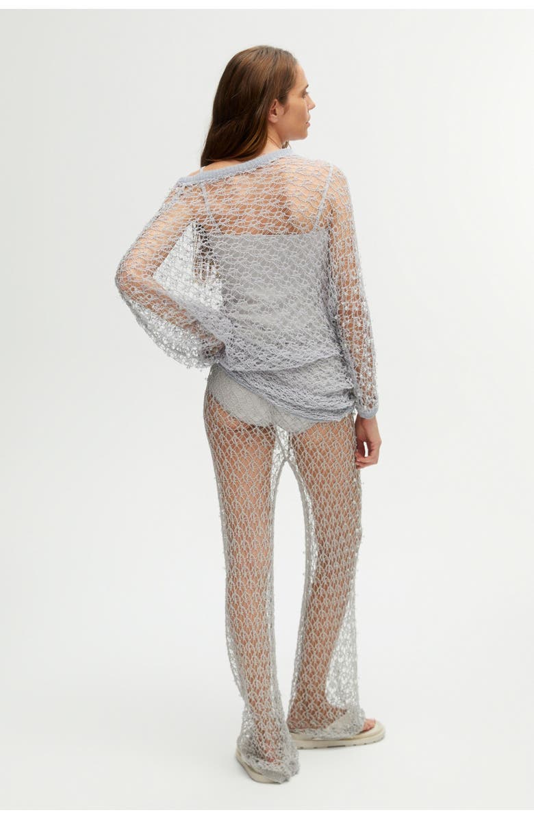 Nocturne Shimmering Threaded Mesh Pants, Alternate, color,
