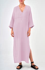 ocean+main Gauze Arc Seam Caftan