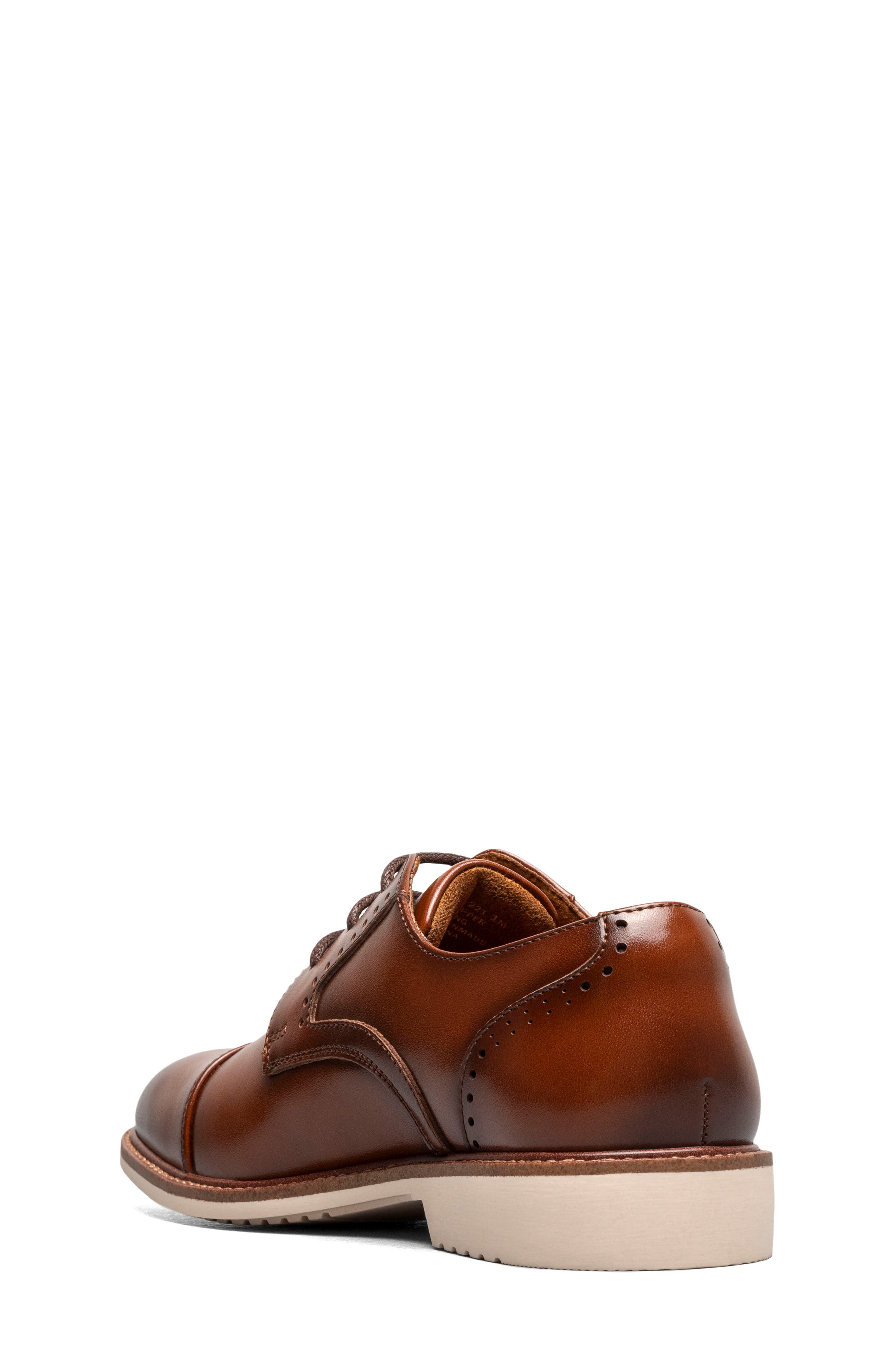 Stacy Adams Kids' Wesbridge Cap Toe Derby, Alternate, color, Cognac