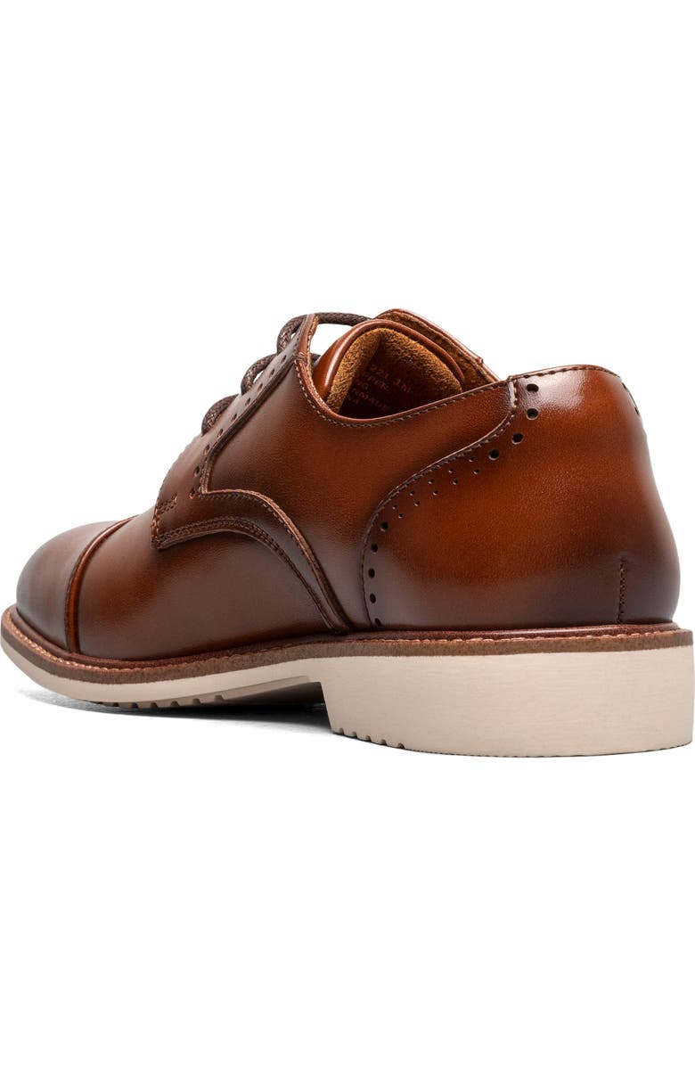 Stacy Adams Kids' Wesbridge Cap Toe Derby, Alternate, color, Cognac