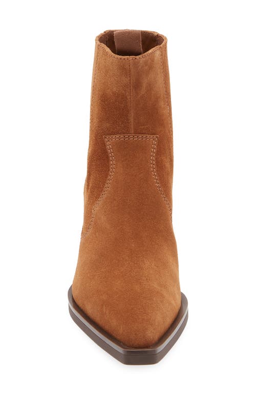 Rag & Bone Dart Suede Western Chelsea Ankle Booties In Umber Suede