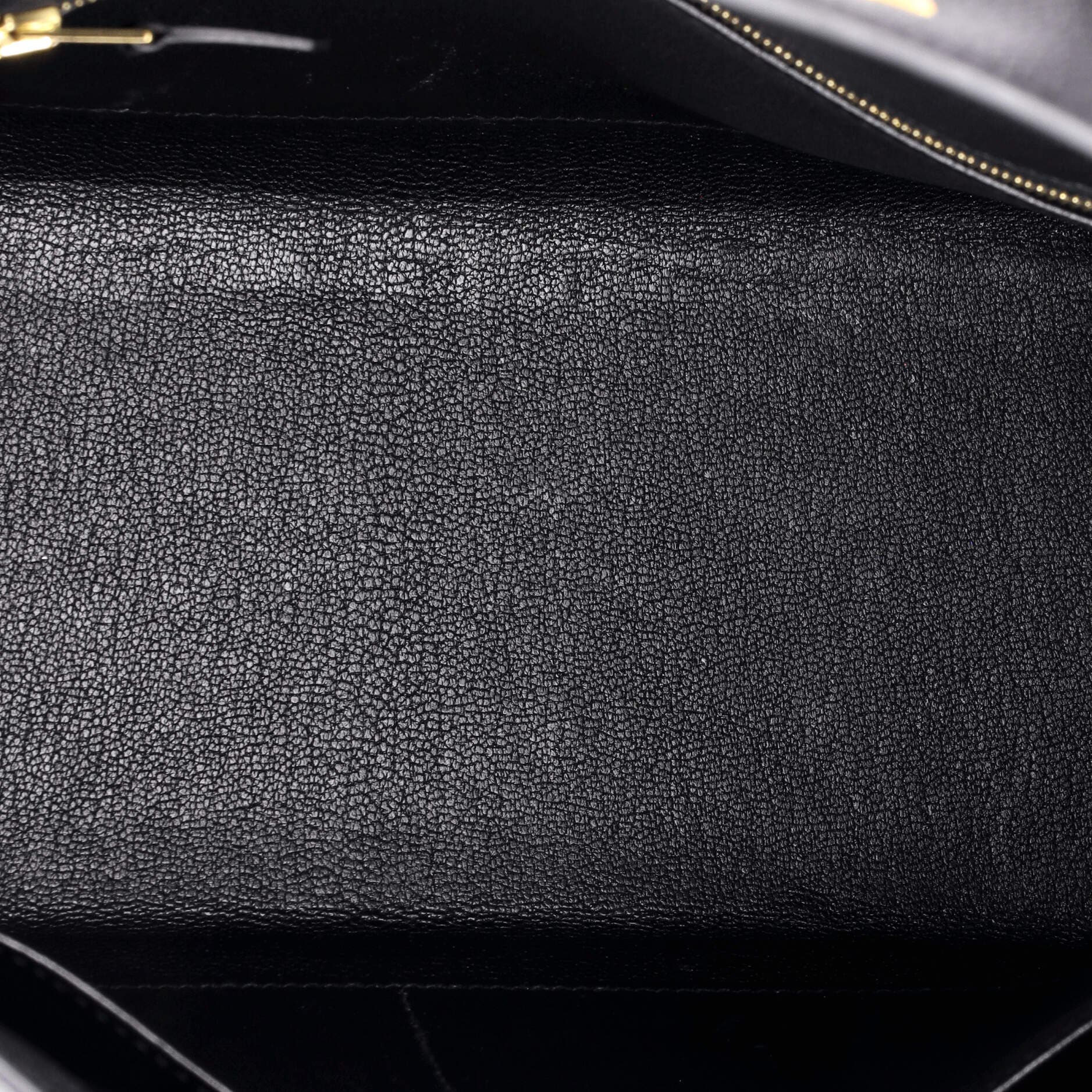 Pre-Owned Hermes Kelly Handbag Black Epsom with Gold Hardware 28, Alternate, color, 