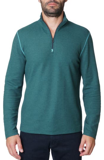 Robert Graham Germano Long Sleeve Knit Top In Green