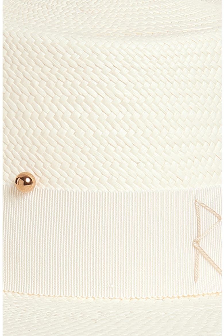 Woven Straw Gambler Hat, Alternate, color, WHITE