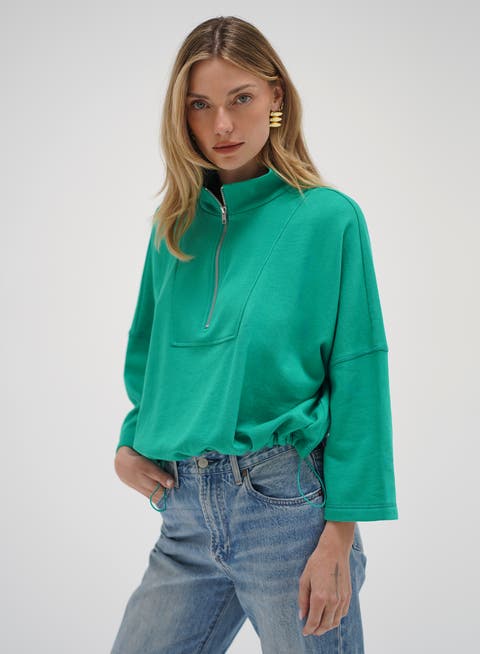 Summer Terry Zip Sweatshirt