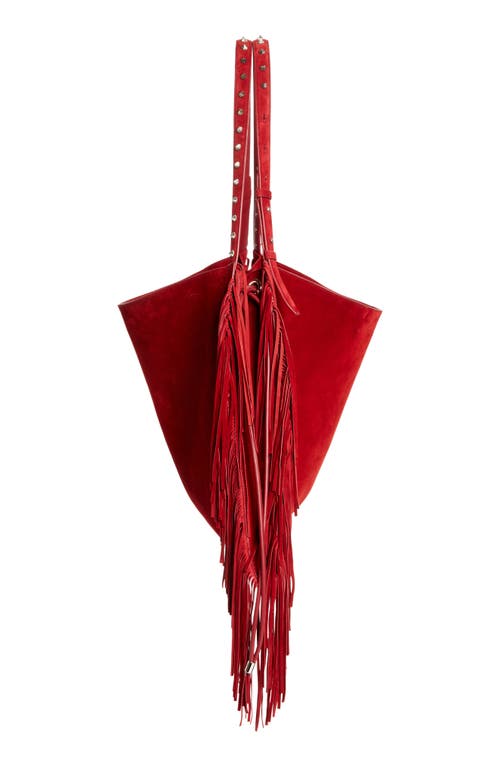 Christian Louboutin Baggy Fringe Suede Tote