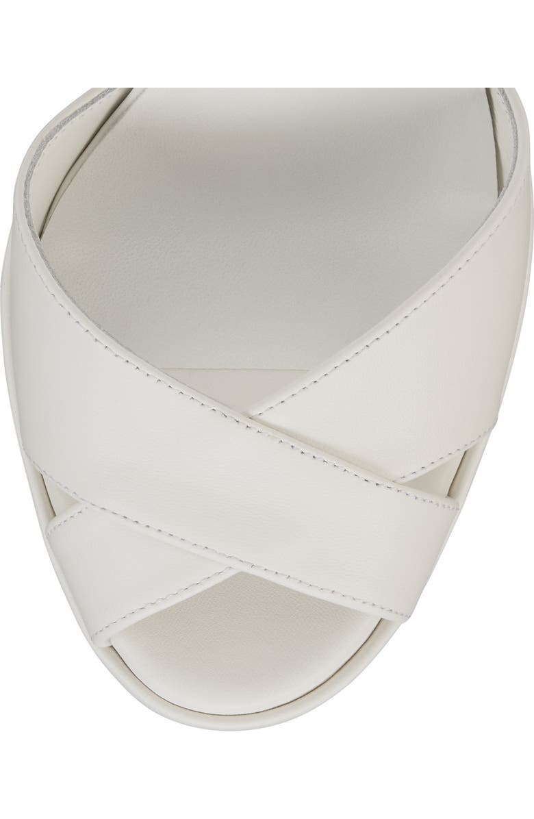 Christian Louboutin Cora Block Heel Sandal, Alternate, color, Bianco/ Lin Bianco
