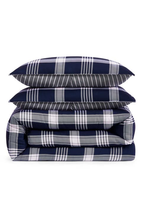 Huntington Plaid Comforter & Shams Set