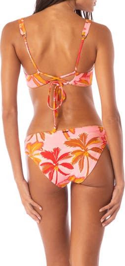 Pink Palms Sublimity Reversible Bikini Bottoms