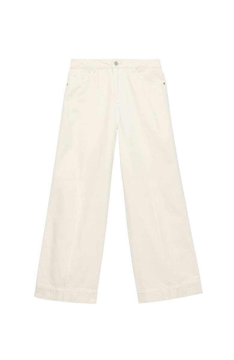 MINT VELVET Wide Leg Jeans, Alternate, color, Ivory