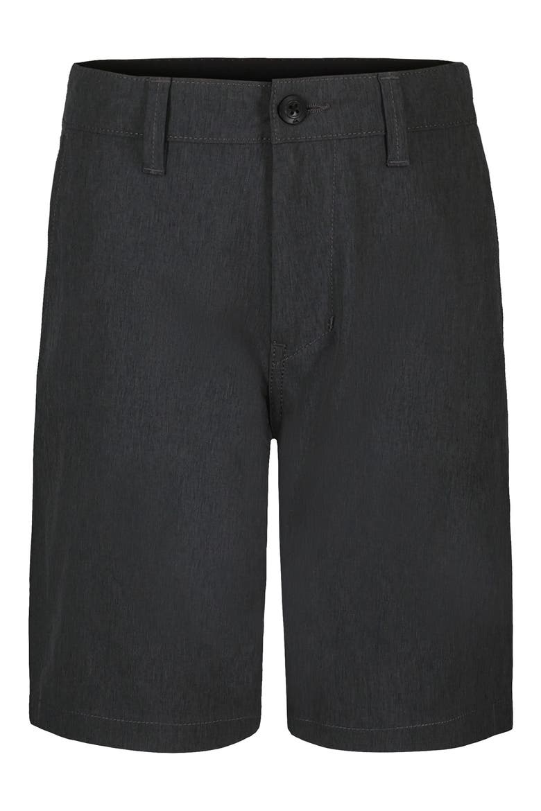 Miles Hybrid Shorts, Main, color, BLACK HEATHER