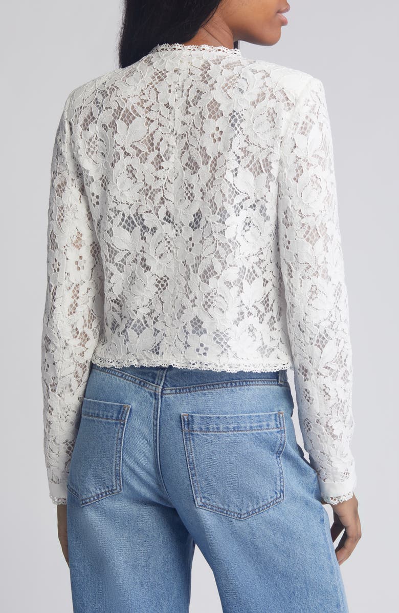 LoveShackFancy Richard Lace Jacket, Alternate, color,