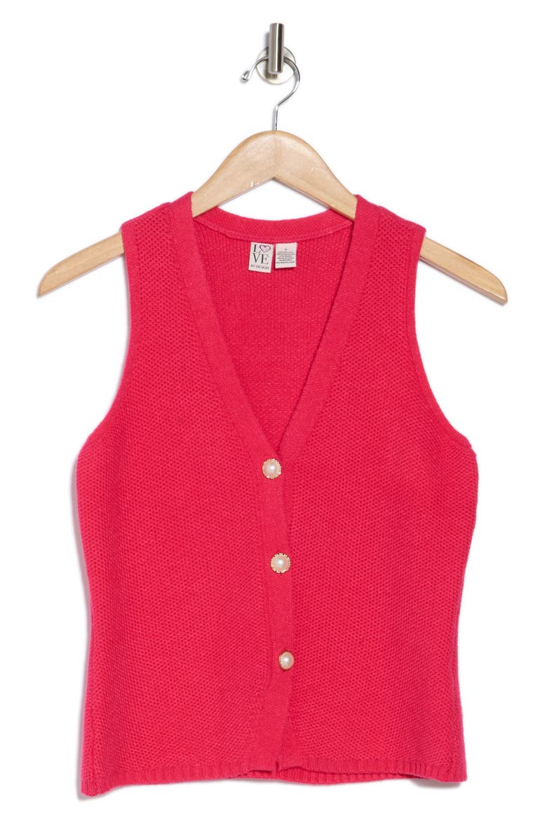 Diana Vest, Alternate, color, BRIGHT ROSE