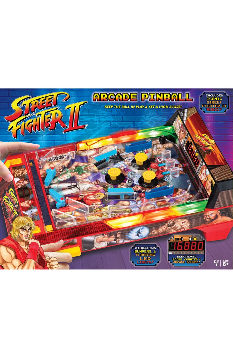 Street Fighter Arcade Pinball Premium Series Tabletop Game, Alternate, color, Multicolored