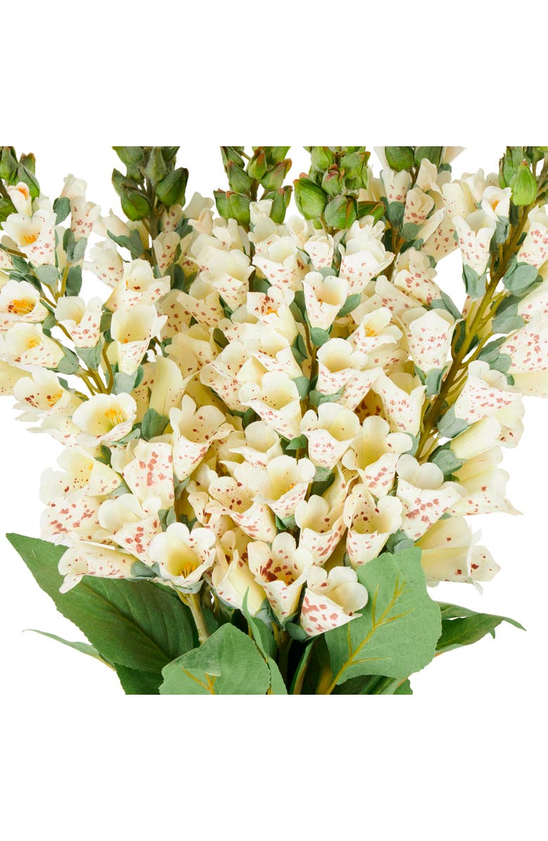 SONOMA SAGE HOME Set of Eight Foxglove Artificial Flowers, Alternate, color, White