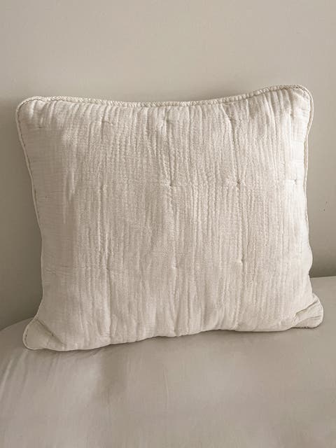Easy Cotton Gauze Euro Pillow with Down Alternative Insert