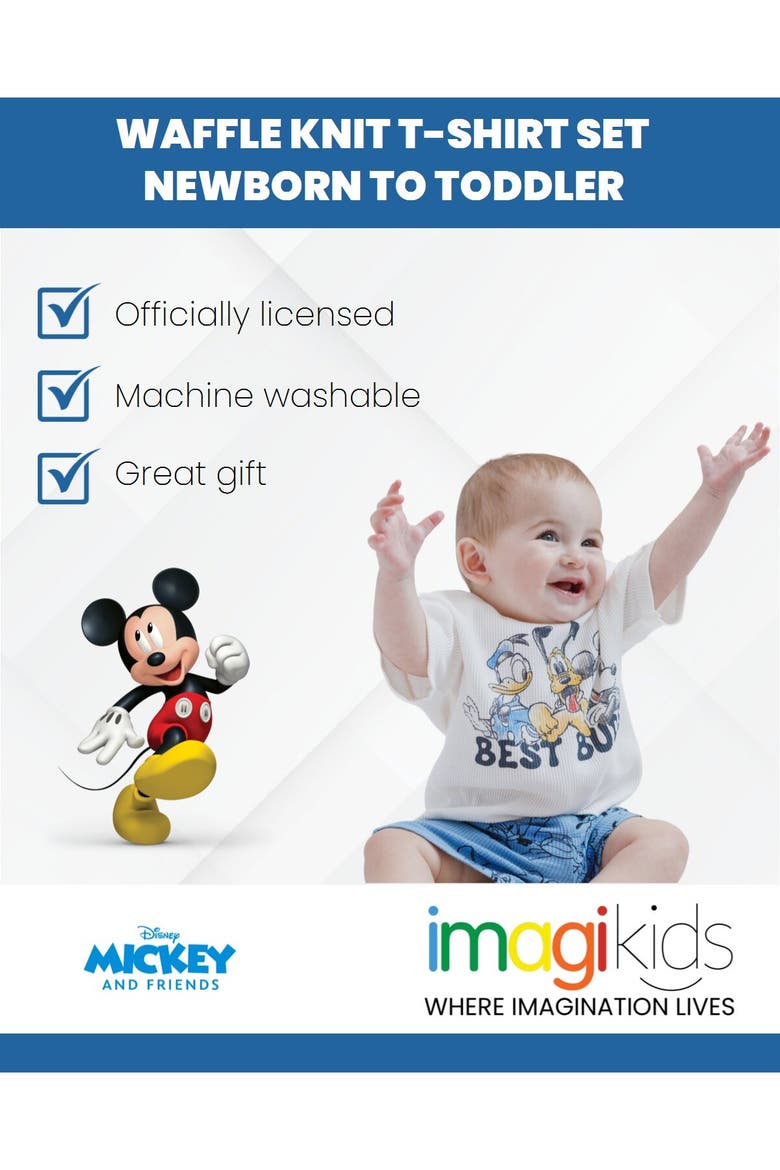 Mickey Mouse 2-Piece Tee and Shorts Set, Alternate, color, Mickey Friends Blue