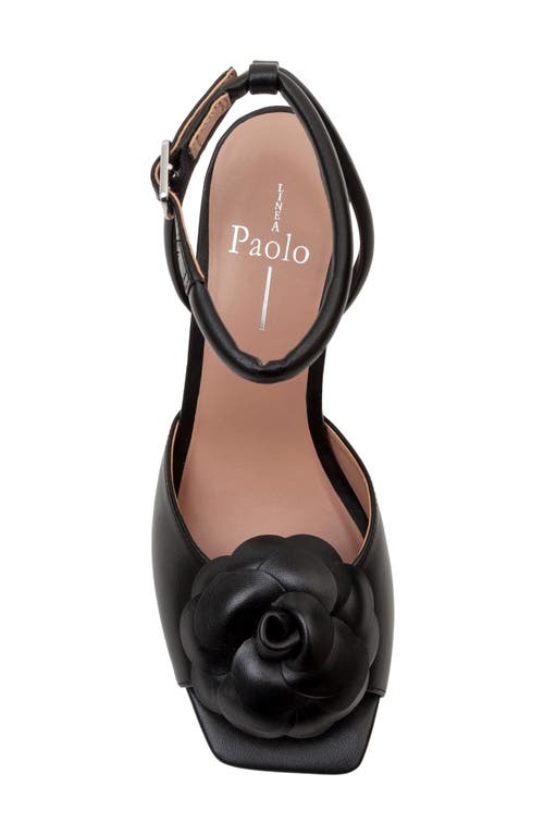 Linea Paolo Heather Ankle Strap Sandal In Black