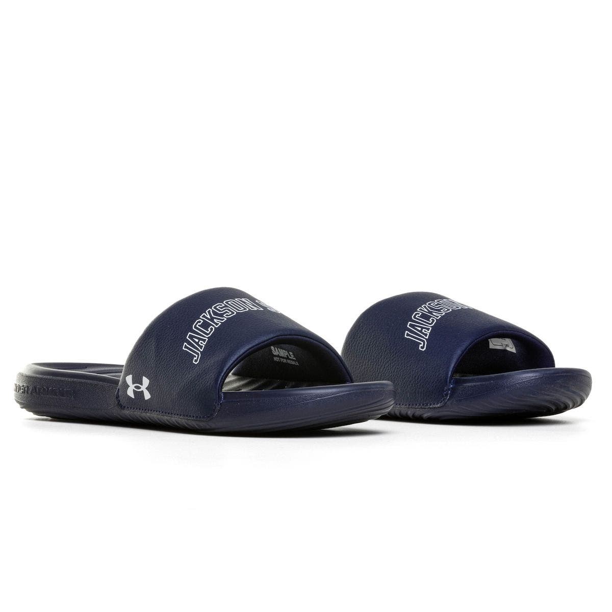 Under Armour Men's Under Armour Jackson State Tigers Ansa Slide Sandals, Main, color, 