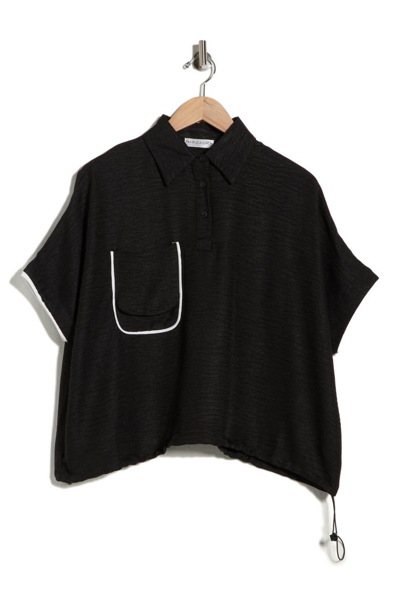 Single Pocket Top, Alternate, color, BLACK