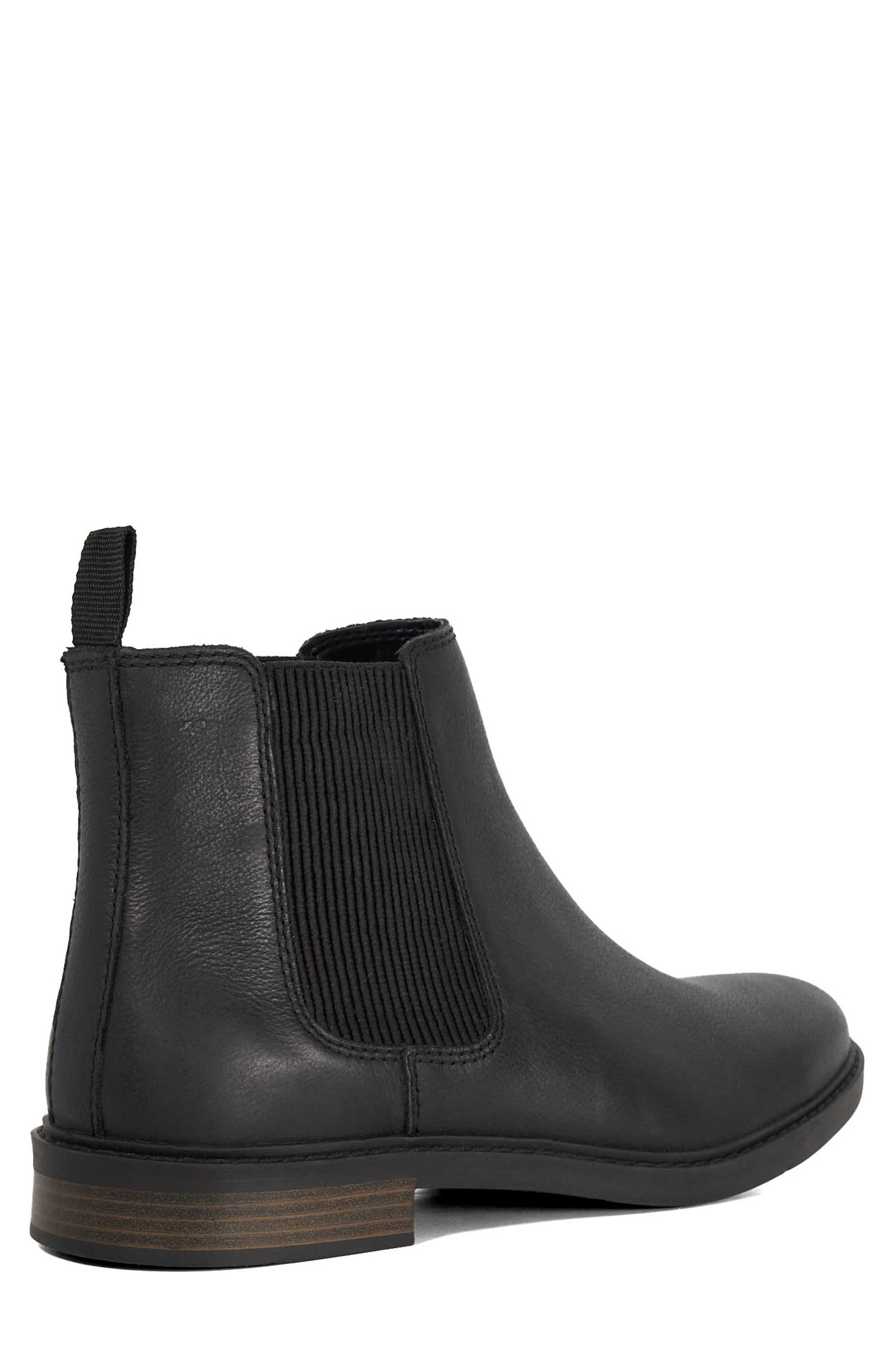 Carden Leather Chelsea Boot, Alternate, color, BLACK