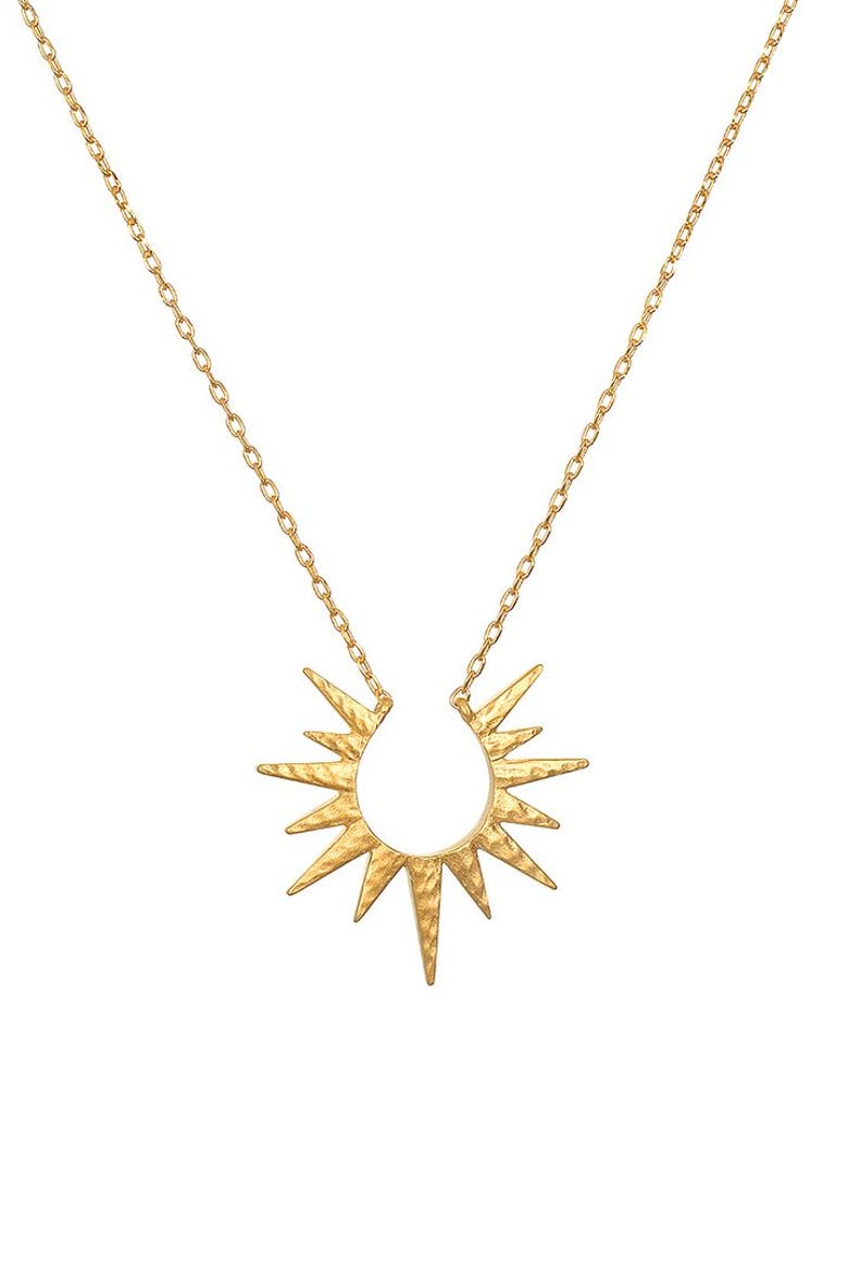Incandescent Glow Gold Starburst Necklace, Main, color, Gold