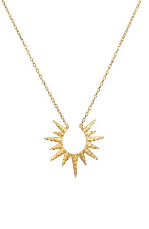 Incandescent Glow Gold Starburst Necklace