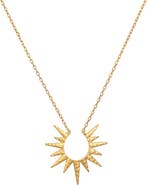 Satya Jewelry Incandescent Glow Gold Starburst Necklace