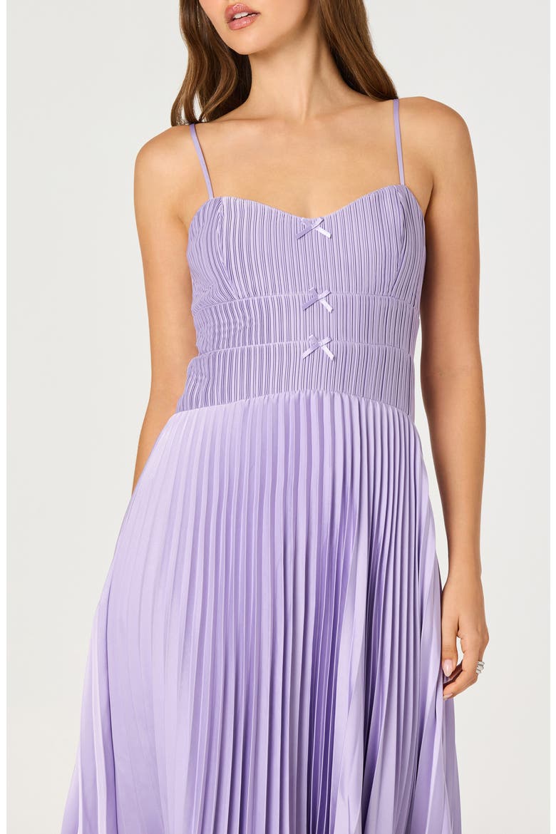 Shionagh Pleated A-Line Dress, Alternate, color, LILAC