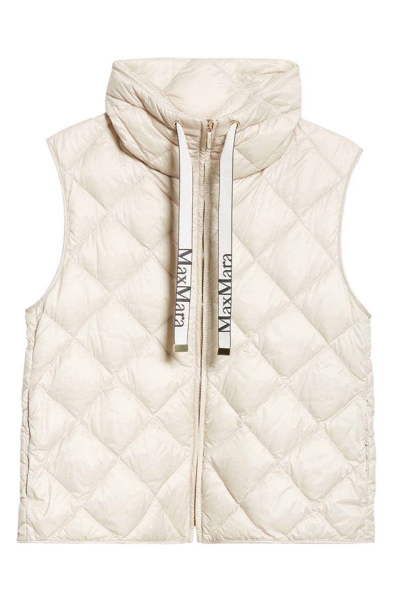 Max Mara Tregic Quilted Down Vest, Alternate, color, 