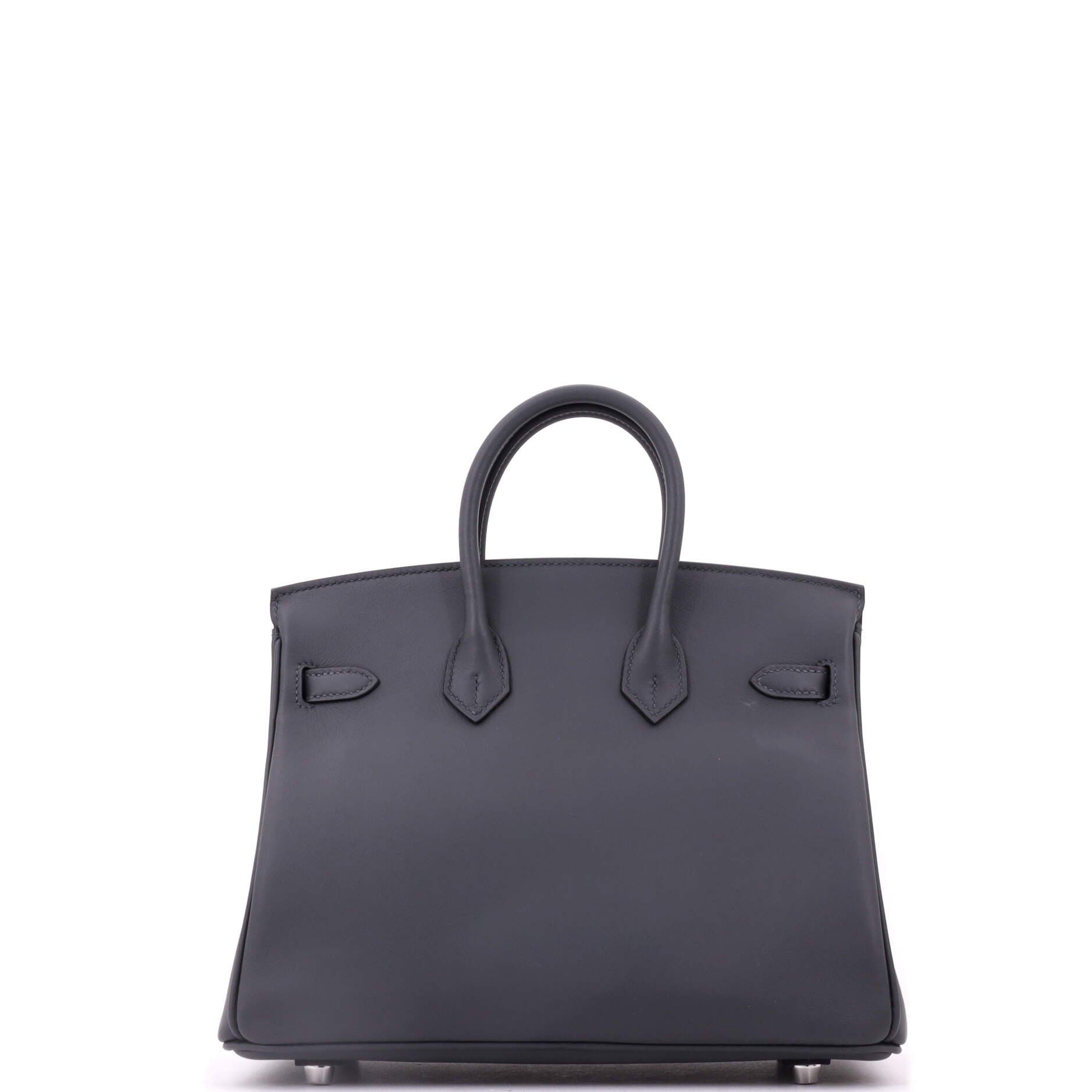 Birkin Handbag Grey Swift with Palladium Hardware 25, Alternate, color, Grey