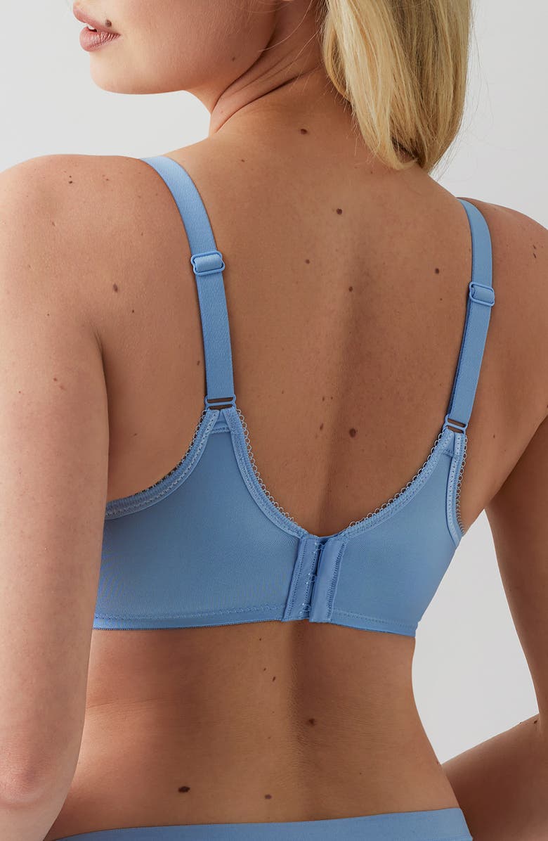 Wacoal Basic Beauty Spacer Underwire T-Shirt Bra, Alternate, color, Bel Air Blue