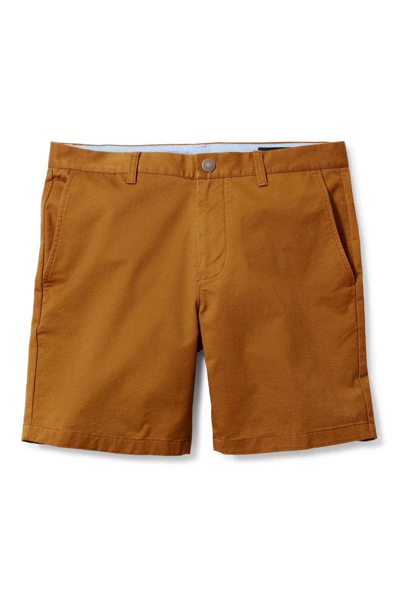 Stretch Washed Chino 7-Inch Shorts, Alternate, color, COFFEE BEAN