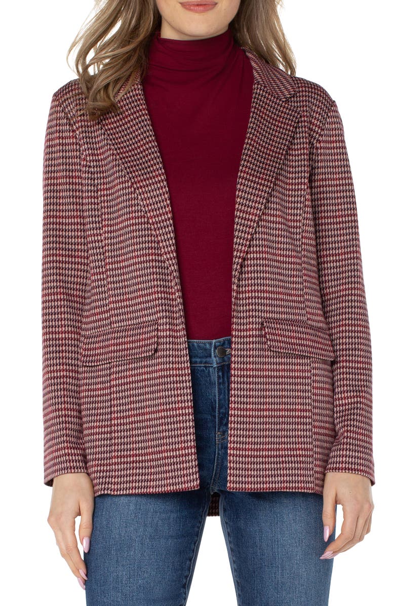 Liverpool Los Angeles Houndstooth Knit Blazer, Main, color,