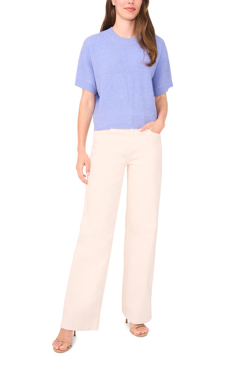 Halogen<sup>®</sup> Short Sleeve Sweater, Alternate, color, Forever Blue