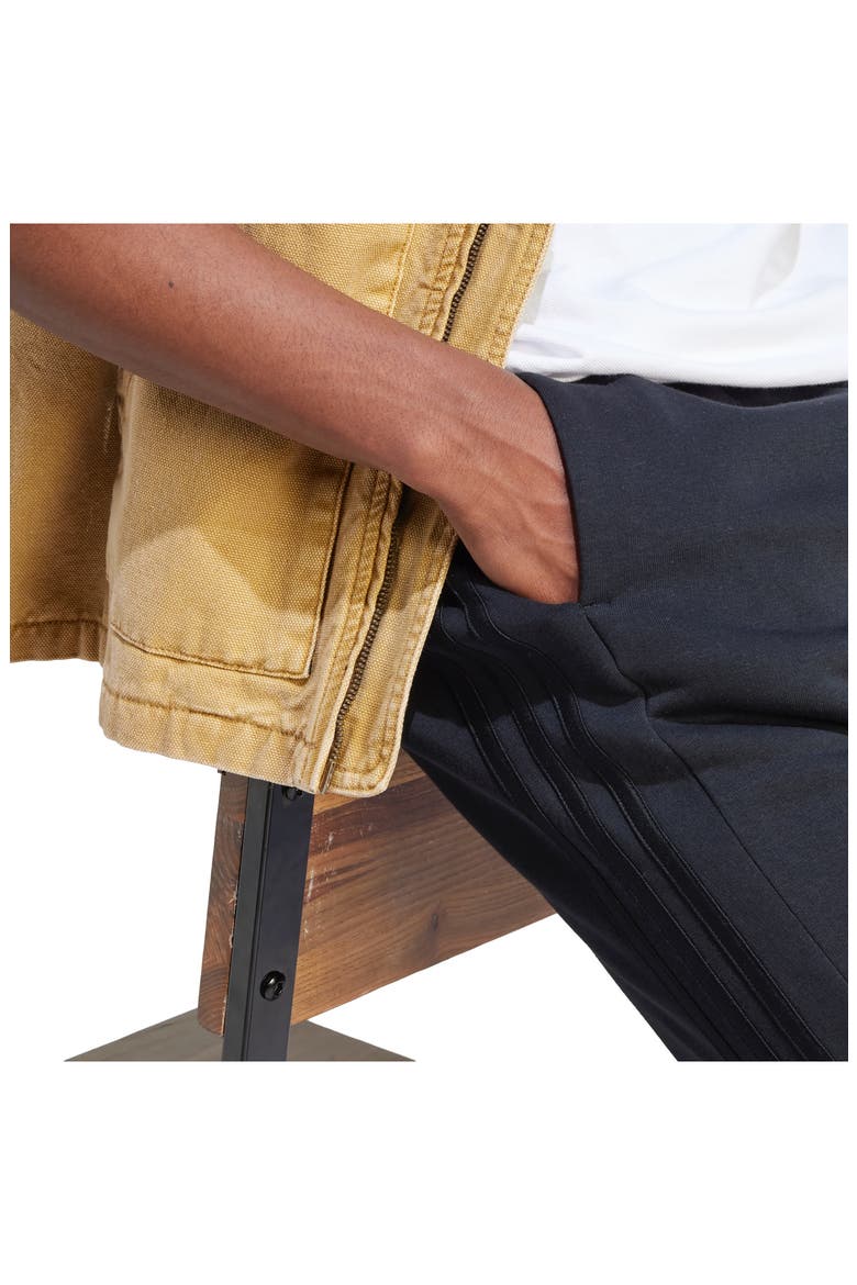 Essentials Fleece Tapered Joggers, Alternate, color, BLACK