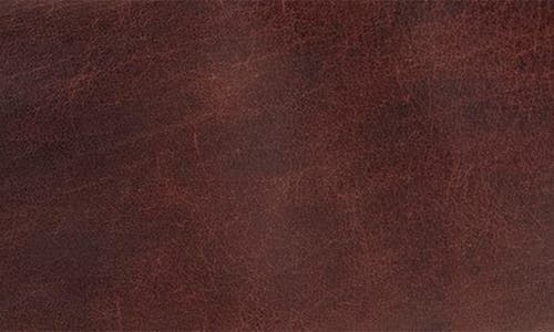 Mancini Triple Compartment Leather Briefcase In Brown