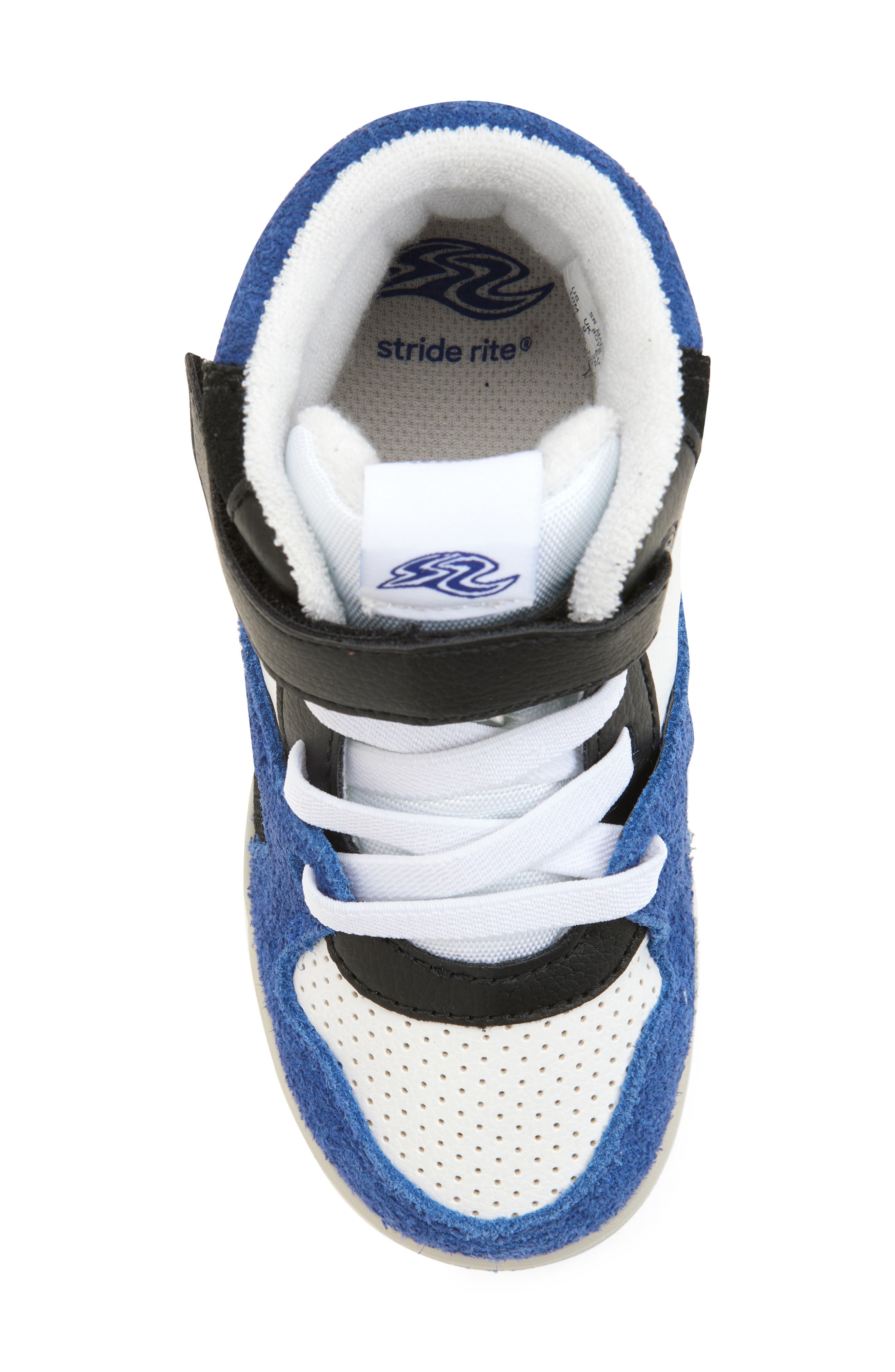Stride Rite Kids
 Madrid High Top Sneaker, Alternate, color, Blue