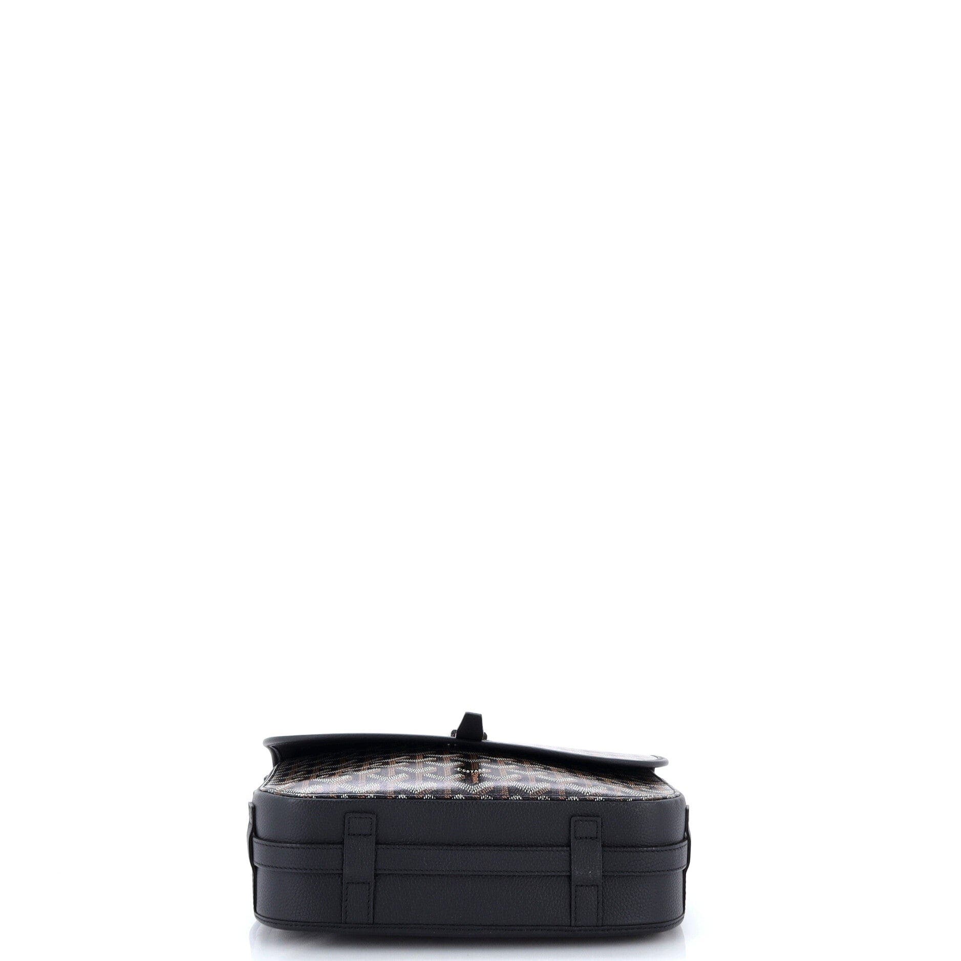 Belvedere II Messenger Bag Coated Canvas MM, Alternate, color, Black