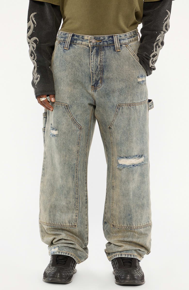 GUESS ORIGINALS Paneled Carpenter Jeans, Main, color, 
