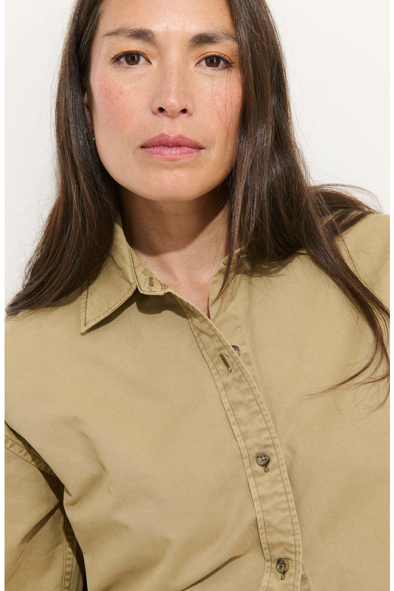 Mercer Long Sleeve Cotton Twill Shirt, Alternate, color, FIELD KHAKI
