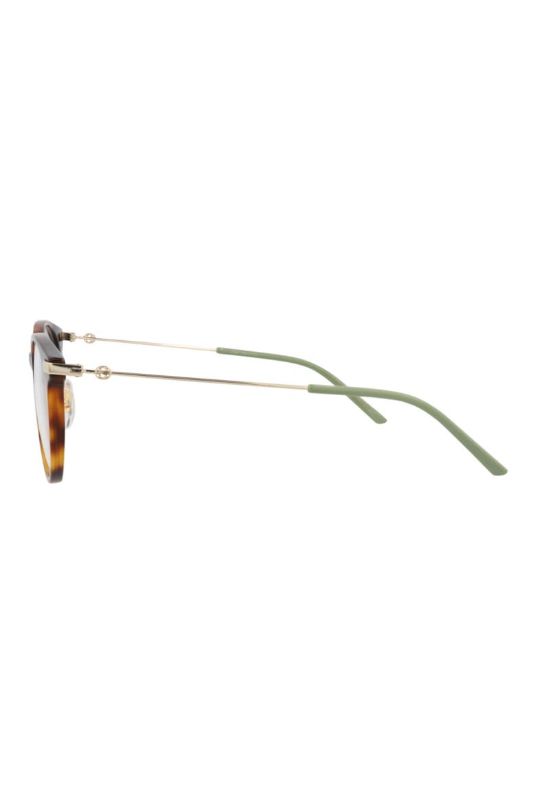 51mm Round Optical Glasses, Alternate, color, HAVANA GOLD TRANSPARENT