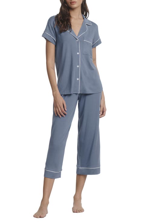 Gisele Short Sleeve Cropped Pajamas